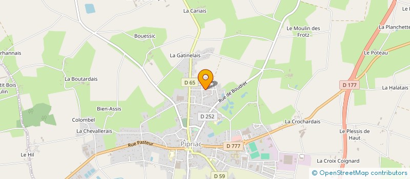 localisation de l'entreprise MONSIEUR YOANN BRUNARD  PIPRIAC