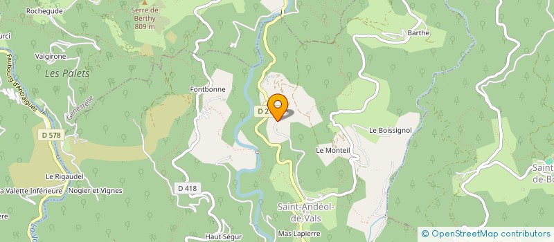 localisation de l'entreprise MONSIEUR YOANN CABOURG à SAINT-ANDEOL-DE-VALS