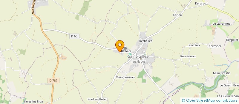 localisation de l'entreprise MONSIEUR YOANN CADIOU  SAINT-GILLES-LES-BOIS