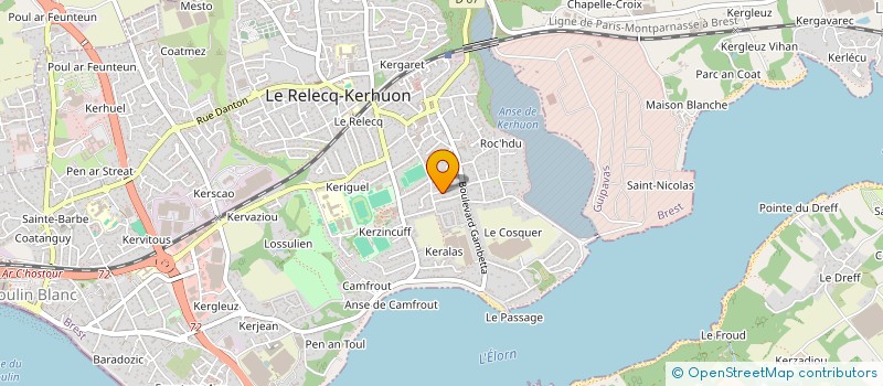 localisation de l'entreprise MONSIEUR YOANN CARQUET  LE RELECQ-KERHUON