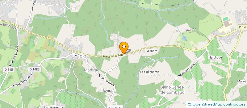 localisation de l'entreprise MONSIEUR YOANN CASTRO  SADIRAC