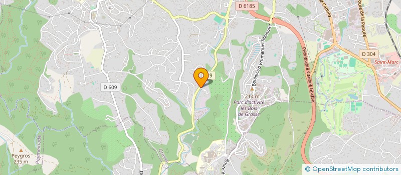 localisation de l'entreprise MONSIEUR YOANN CATUOGNO DI FIDELE à GRASSE
