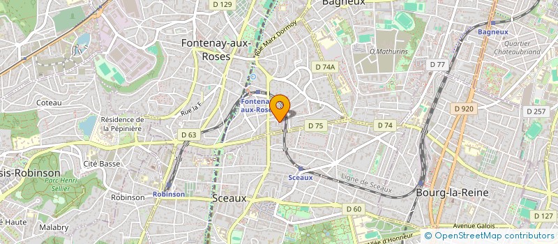 localisation de l'entreprise MONSIEUR YOANN CELESTINE à FONTENAY-AUX-ROSES