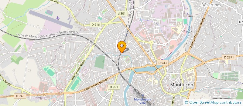 localisation de l'entreprise MONSIEUR YOANN CHAMARET  MONTLUCON