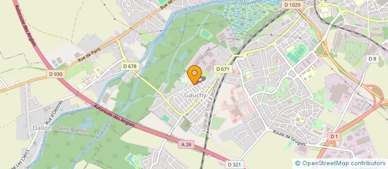 localisation de l'entreprise MONSIEUR YOANN CHAROZE à GAUCHY