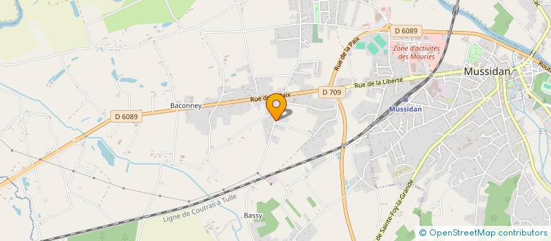 localisation de l'entreprise MONSIEUR YOANN CHAUSSAT  MUSSIDAN