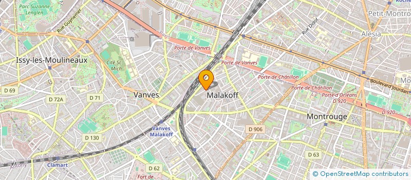 localisation de l'entreprise MONSIEUR YOANN CHAZALET  MALAKOFF