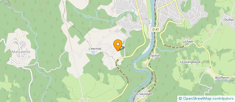 localisation de l'entreprise MONSIEUR YOANN CHEVALIER  AUREC-SUR-LOIRE