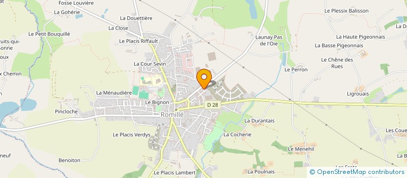 localisation de l'entreprise MONSIEUR YOANN CHEVALLIER  ROMILLE