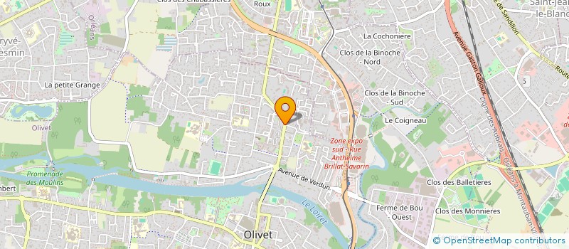 localisation de l'entreprise MONSIEUR YOANN CLOWEZ à OLIVET