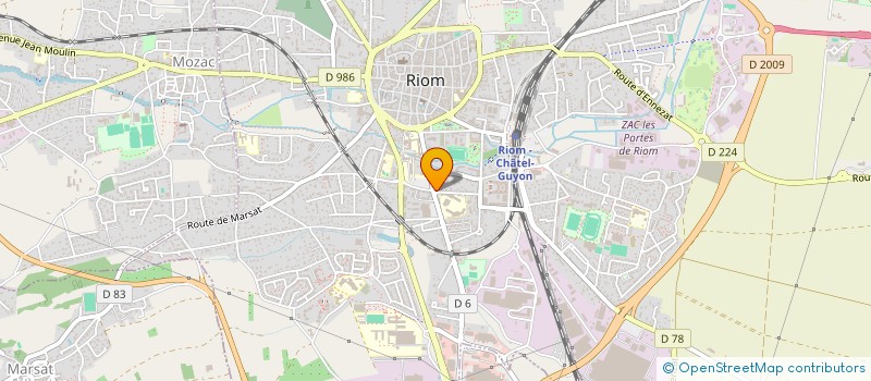 localisation de l'entreprise MONSIEUR YOANN CLUCHAT  RIOM