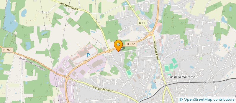localisation de l'entreprise MONSIEUR YOANN COIFFARD à ROMORANTIN-LANTHENAY