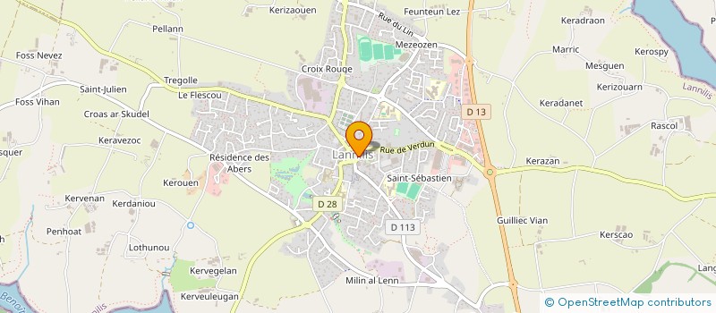 localisation de l'entreprise MONSIEUR YOANN CORDILLET à LANNILIS