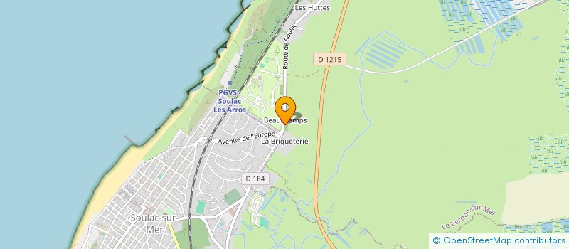 localisation de l'entreprise MONSIEUR YOANN COSTE  LE VERDON-SUR-MER