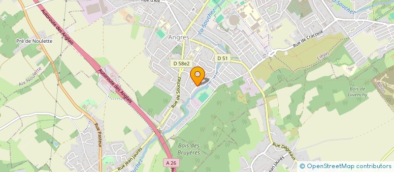 localisation de l'entreprise MONSIEUR YOANN COTTE à ANGRES