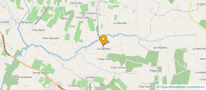 localisation de l'entreprise MONSIEUR YOANN COURGEAU  ROUFFIGNAC