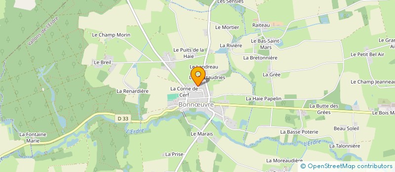 localisation de l'entreprise MONSIEUR YOANN COURGEAULT  VALLONS-DE-L'ERDRE