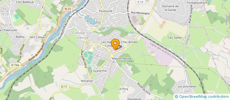 localisation de l'entreprise MONSIEUR YOANN COURNARIE à CONDAT-SUR-VIENNE