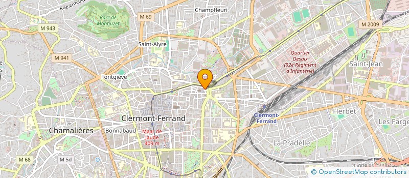 localisation de l'entreprise MONSIEUR YOANN CREPET  CLERMONT-FERRAND