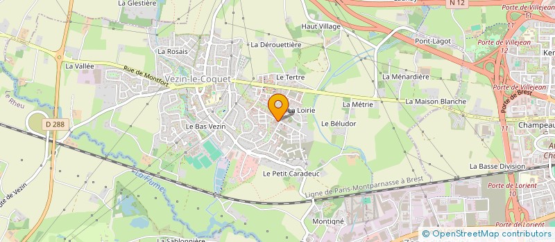 localisation de l'entreprise MONSIEUR YOANN D'ERNEVILLE  VEZIN-LE-COQUET