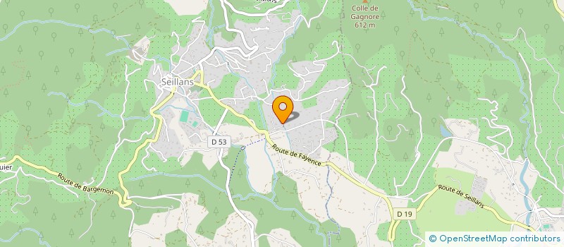 localisation de l'entreprise MONSIEUR YOANN DACBERT  SEILLANS