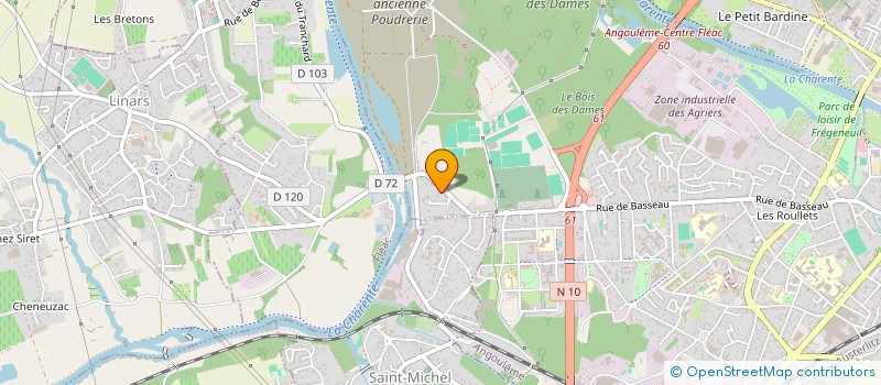 localisation de l'entreprise MONSIEUR YOANN DASTUGUE à ANGOULEME