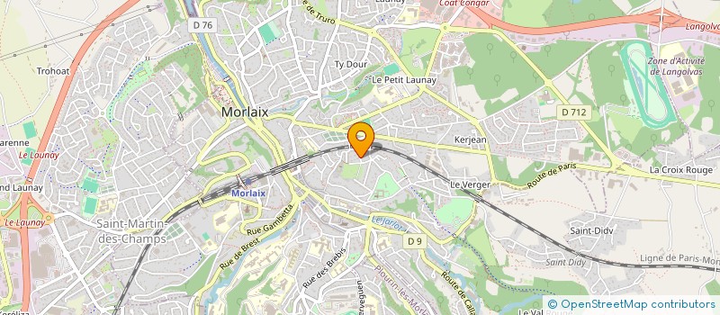 localisation de l'entreprise MONSIEUR YOANN DAVID à MORLAIX