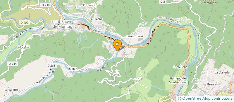 localisation de l'entreprise MONSIEUR YOANN DELARBRE  SAINT-SAUVEUR-DE-MONTAGUT