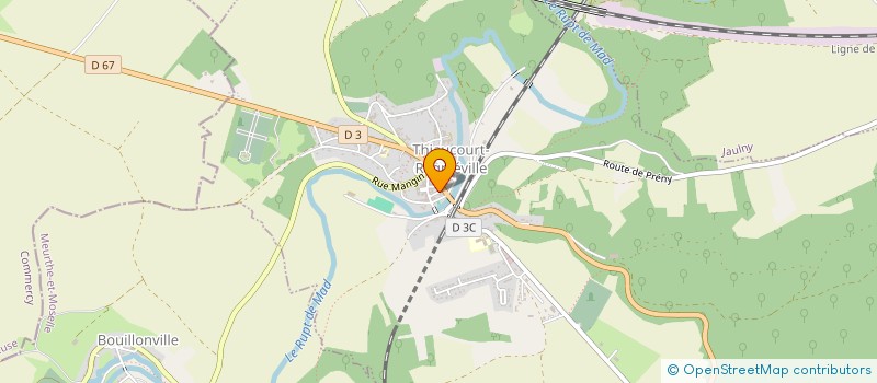 localisation de l'entreprise MONSIEUR YOANN DENISART  THIAUCOURT-REGNIEVILLE