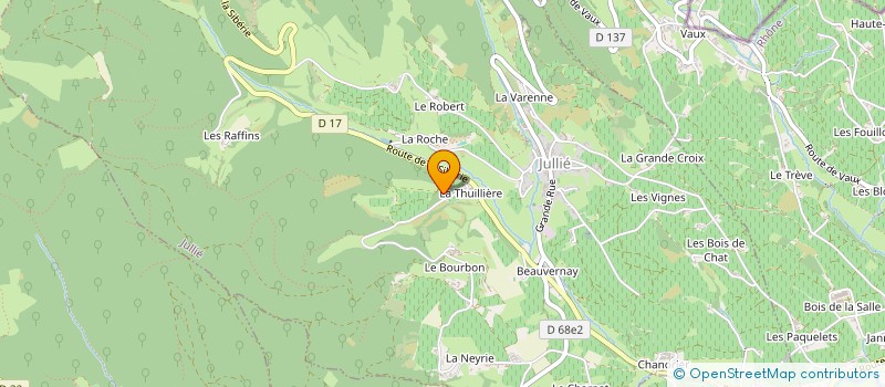 localisation de l'entreprise MONSIEUR YOANN DEPARDON  JULLIE