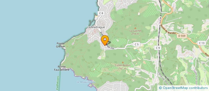 localisation de l'entreprise MONSIEUR YOANN DEPLANQUE à SAINT-CYR-SUR-MER