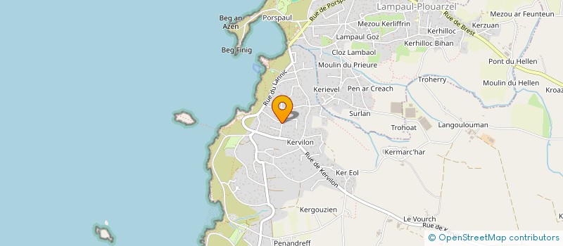 localisation de l'entreprise MONSIEUR YOANN DIVERRES  PLOUARZEL