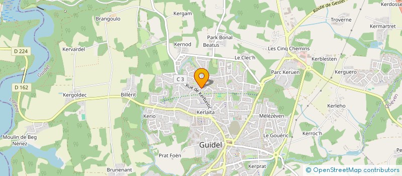 localisation de l'entreprise MONSIEUR YOANN DONKERQUE à GUIDEL
