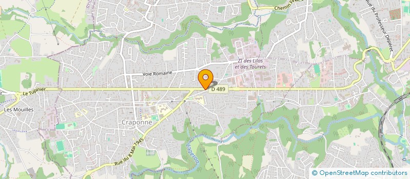 localisation de l'entreprise MONSIEUR YOANN DUPERRAY  CRAPONNE