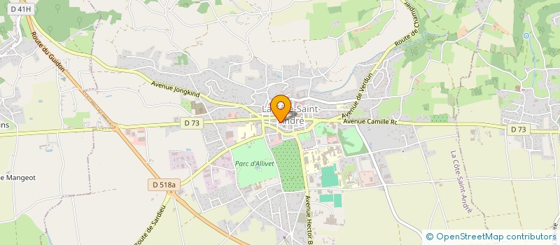 localisation de l'entreprise MONSIEUR YOANN DUPONT  LA COTE-SAINT-ANDRE