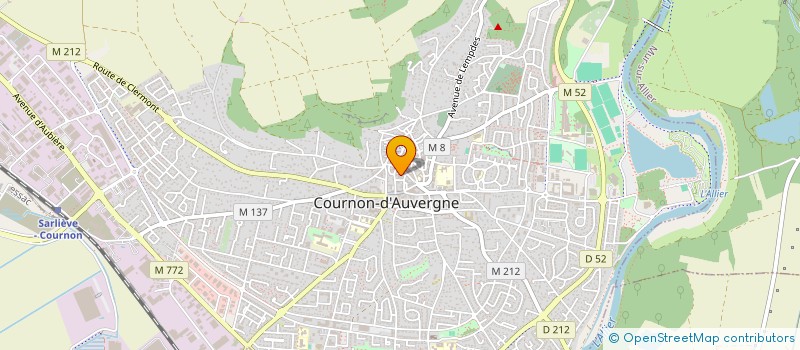 localisation de l'entreprise MONSIEUR YOANN DUZELIER  COURNON-D'AUVERGNE