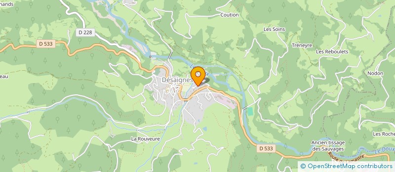 localisation de l'entreprise MONSIEUR YOANN FARRE  DESAIGNES