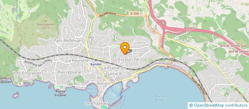 localisation de l'entreprise MONSIEUR YOANN FAUR  BANDOL