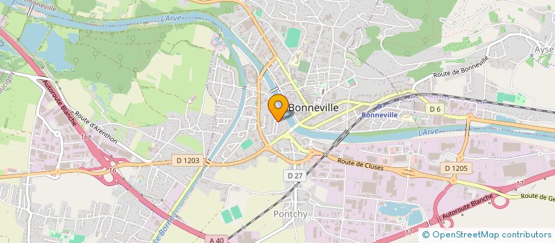 localisation de l'entreprise MONSIEUR YOANN FAUVEAU  BONNEVILLE