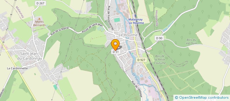 localisation de l'entreprise MONSIEUR YOANN FERET  LE HOULME