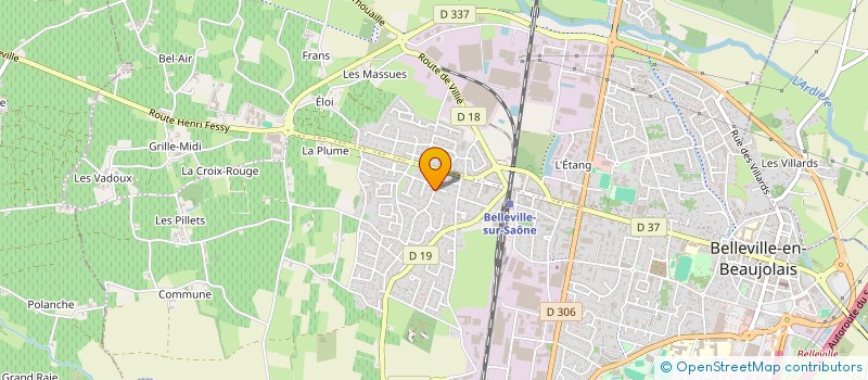 localisation de l'entreprise MONSIEUR YOANN FISCHER à BELLEVILLE-EN-BEAUJOLAIS