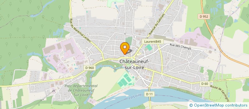 localisation de l'entreprise MONSIEUR YOANN FLEURY à CHATEAUNEUF-SUR-LOIRE