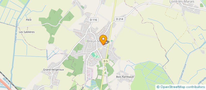 localisation de l'entreprise MONSIEUR YOANN FORET  BREUIL-MAGNE