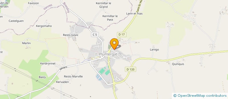 localisation de l'entreprise MONSIEUR YOANN FORGET  PLUMERGAT