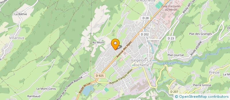 localisation de l'entreprise MONSIEUR YOANN-FREDERIC MULLER  VALGELON-LA ROCHETTE