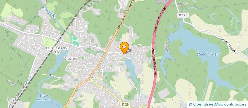 localisation de l'entreprise MONSIEUR YOANN GALIGAZON  ONDRES