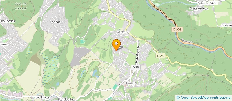 localisation de l'entreprise MONSIEUR YOANN GARIN-DAVET  LYAUD