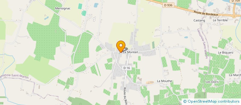 localisation de l'entreprise MONSIEUR YOANN GARITEY  LAMONZIE-ST-MARTIN