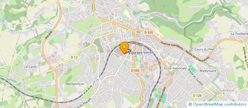 localisation de l'entreprise MONSIEUR YOANN GEOFFROY  VOIRON