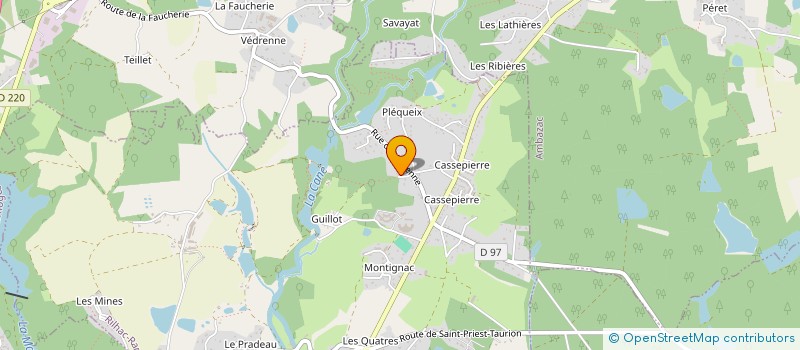 localisation de l'entreprise MONSIEUR YOANN GERARD  RILHAC-RANCON